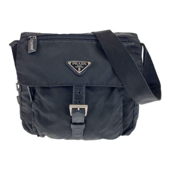 Prada Tessuto Nylon/Leather Shoulder Bag - Picture 1 of 6